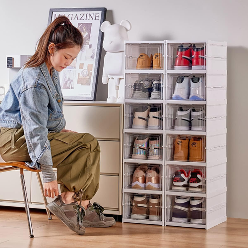 Caixa dobrável para guardar sapatos
