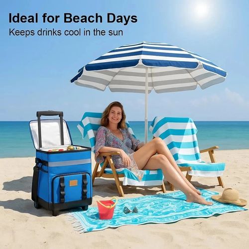 ❄️Especial de Verão🧊🧳Bolsa Térmica com Rodas para Uso Externo
