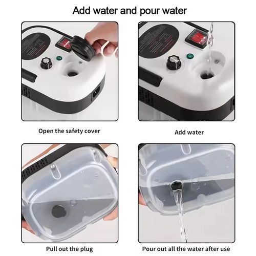 Aspirador a vapor portátil e de mão Máquina de limpeza a vapor pressurizada em alta temperatura com cabeças de escova para cozinha e carro