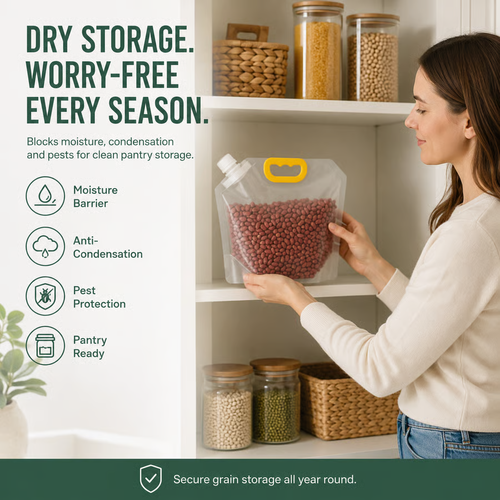 🌾 Saco Hermético e À Prova de Humidade para Armazenamento de Grãos