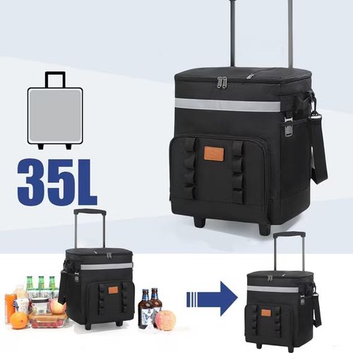 ❄️Especial de Verão🧊🧳Bolsa Térmica com Rodas para Uso Externo