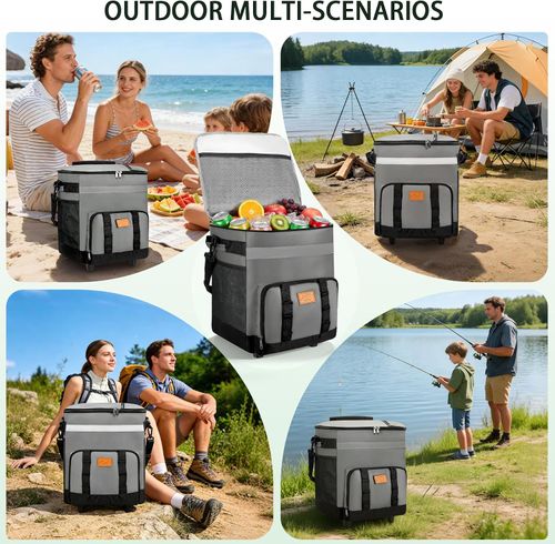 ❄️Especial de Verão🧊🧳Bolsa Térmica com Rodas para Uso Externo