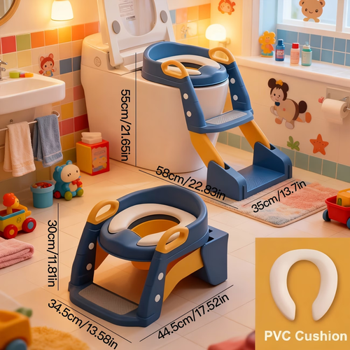 Kids Toilet Training Seat with Step Stool Ladder🤰