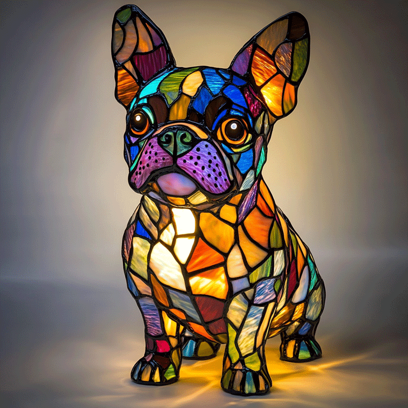 Boston Terrier Lampe