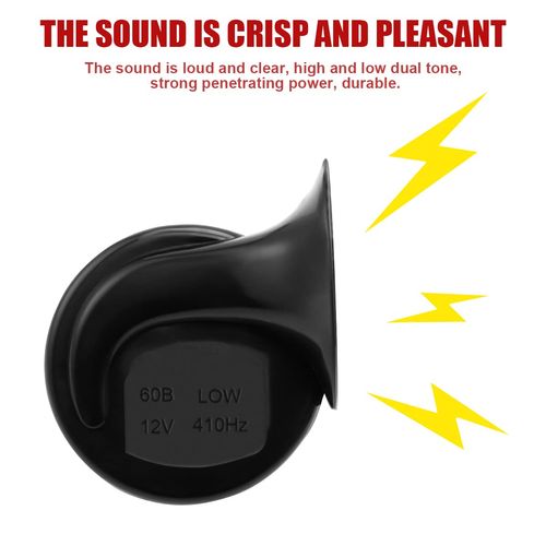 TZ-101 Car Horn 12V/24V Snail Horn Waterproof Electric Horn, Loud Replacement Horn for Car, Motorcycle, Truck, SUV and Van, Buy 1 Get 2, COD Free Shipping, Pay on Delivery