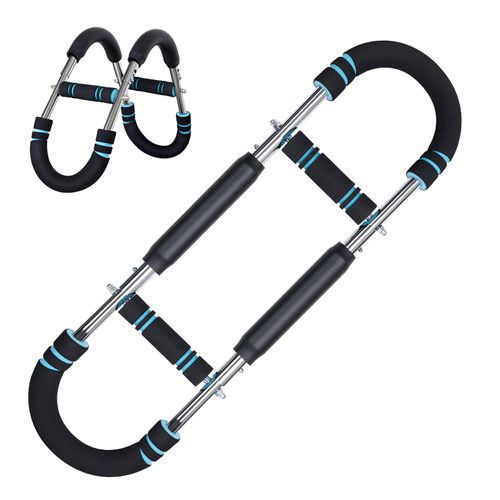 U Shape Arm Exerciser Adjustable Chest Expander Arm Strength Trainer, 3-Level Resistance Home Fitness Equipment for Arm, Chest, Shoulder, Back and Upper Body Training, COD Free Shipping, Pay on Delivery