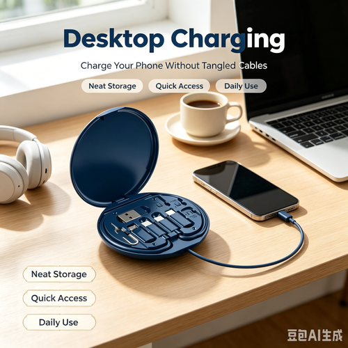 All In One Multi USB Charging Cable Storage Box, Portable Retractable Travel Charger Adapter 🔥 BUY 1 GET 1 FREE