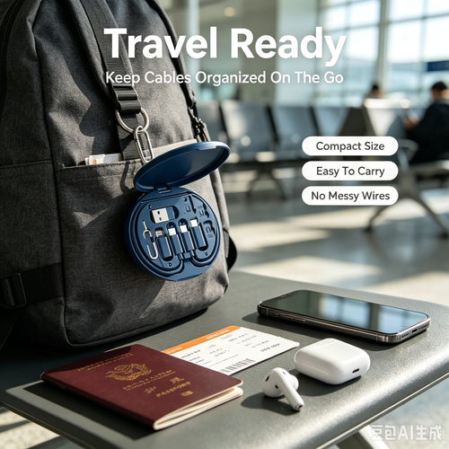 All In One Multi USB Charging Cable Storage Box, Portable Retractable Travel Charger Adapter 🔥 BUY 1 GET 1 FREE