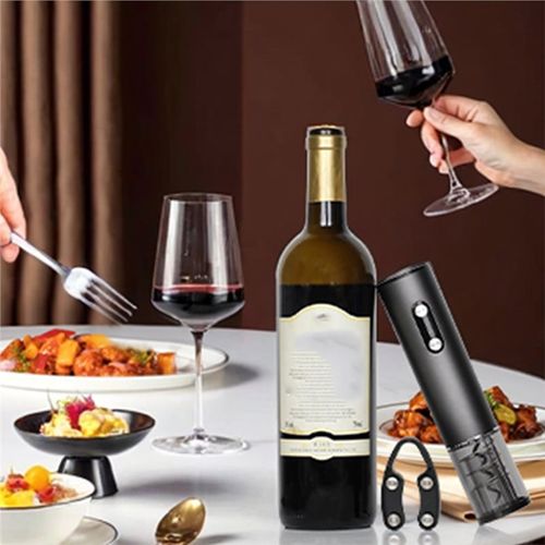 Rechargeable Electric Wine Opener, Automatic One Touch Wine Bottle Corkscrew for Home Party Bar