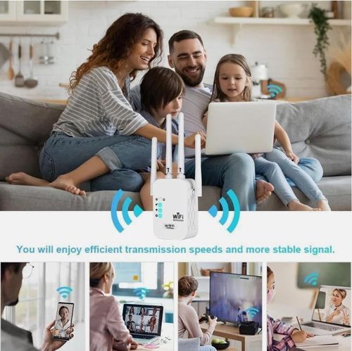 300M WiFi Repeater Wireless Signal Booster Extender, 2.4G WiFi Range Amplifier with 4 Antennas, Home Office Internet Coverage Booster, AP Router Extender, COD Free Shipping, Pay on Delivery