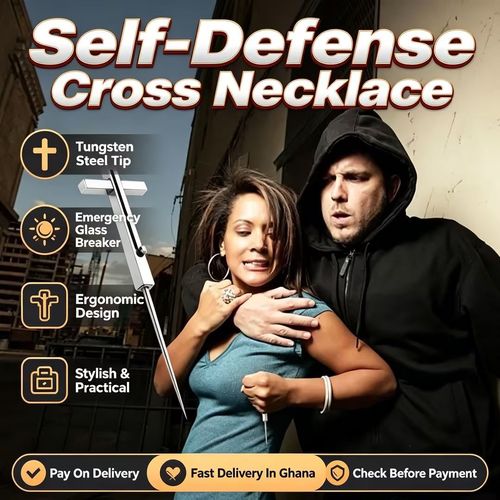 Self-Defense Cross Necklace