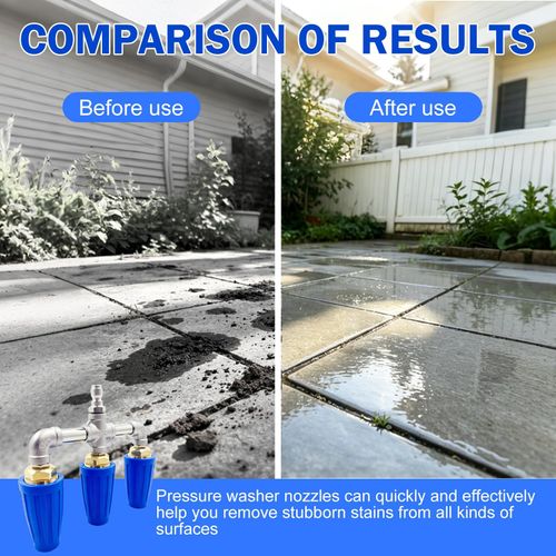 Pressure Washer Turbo Nozzle 4000PSI, 3-Head Rotating Spray Nozzle, Alloy Multi Spray Jet Nozzle for High Pressure Washer, Car Wash, Patio Cleaning, Floor Cleaning, Wall Cleaning, Garden and Outdoor Cleaning, COD Free Shipping, Pay on Delivery