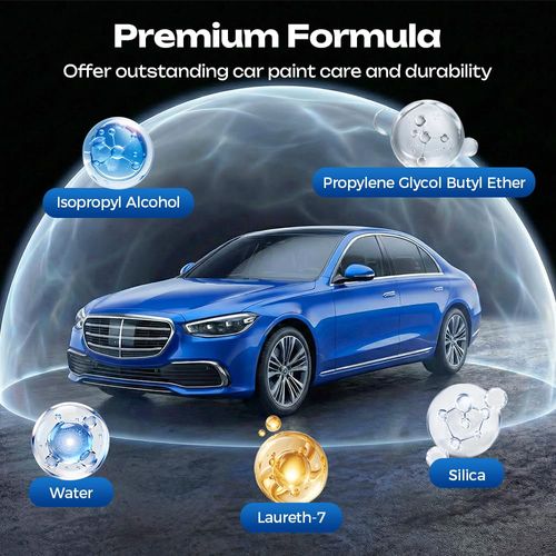 RayHong 120ml Car Coating Spray Quick Effect Wax Polish Agent, Car Paint Care Spray, Auto Gloss Coating Liquid for Car Cleaning, Paint Shine, Water Beading and Surface Protection, Buy 1 Get 4, COD Free Shipping, Pay on Delivery