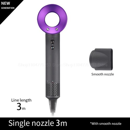 New Generation Professional High Speed Negative Ion Hair Dryer Set with Magnetic Nozzles and Auto Curling Barrels, Salon Hair Styling Tool