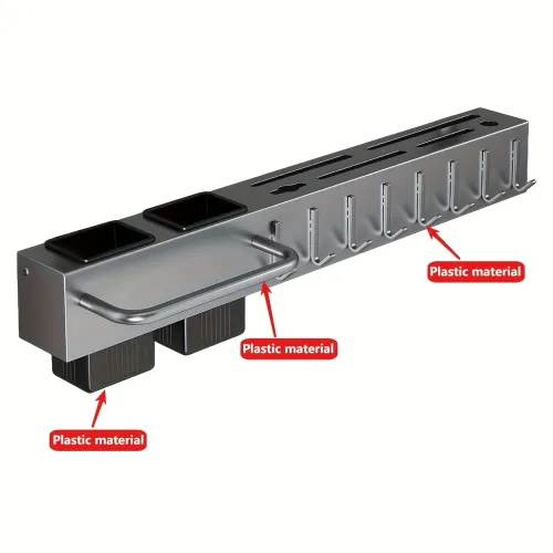 kitchen utensil rack, wall mounted knife holder, drill free kitchen storage rack, kitchen hook rack, cookware organizer