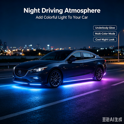 Car Underbody RGB LED Light Strip, APP & Remote Control Waterproof Neon Light, Auto Bottom Ambient Decor Light For Vehicle