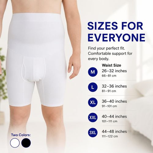 Men's Tummy Control Boxer Shorts High Waist Shapewear Compression Underwear, Breathable Elastic Body Shaper Shorts for Daily Wear, Office, Gym, Sports, M-XXL, COD Free Shipping, Pay on Delivery