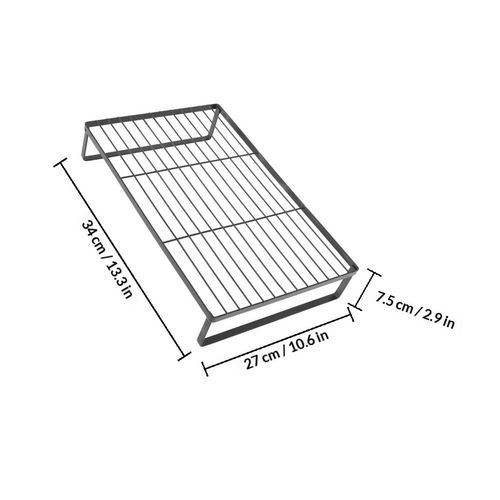 Multi-purpose Metal Storage Rack, Hollow Desktop Organizer Shelf For Kitchen Bathroom Office