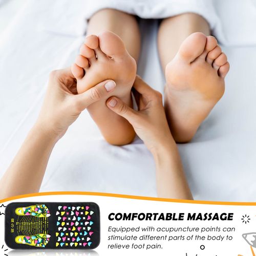 35x120cm Foot Massage Mat Pebble Acupressure Foot Pad, Non-Slip Foot Massage Carpet for Home Walking, Foot Relaxation, Office Break, Daily Foot Exercise, COD Free Shipping, Pay on Delivery
