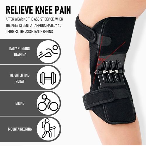 Knee Brace Support Spring Stabilizer Knee Pad, Adjustable Knee Protector for Sports, Walking, Climbing, Fitness, Elderly Daily Support, Knee Guard for Men and Women, COD Free Shipping, Pay on Delivery