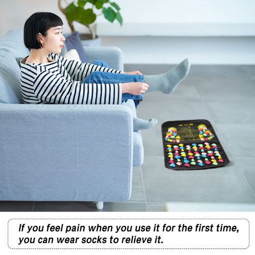 35x120cm Foot Massage Mat Pebble Acupressure Foot Pad, Non-Slip Foot Massage Carpet for Home Walking, Foot Relaxation, Office Break, Daily Foot Exercise, COD Free Shipping, Pay on Delivery