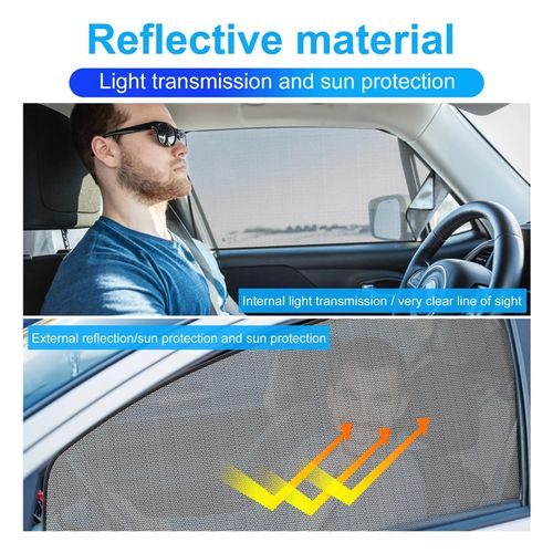 Car Window Sunshade Mesh Mosquito Screen Front Rear Door Shade Cover Set, Breathable Car Side Window Protector for Sun Shade, Insect Blocking, Parking, Driving and Travel, Buy 1 Get 3, COD Free Shipping, Pay on Delivery