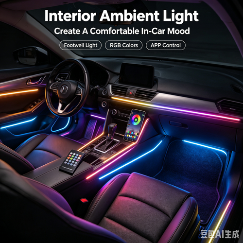 Car Underbody RGB LED Light Strip, APP & Remote Control Waterproof Neon Light, Auto Bottom Ambient Decor Light For Vehicle
