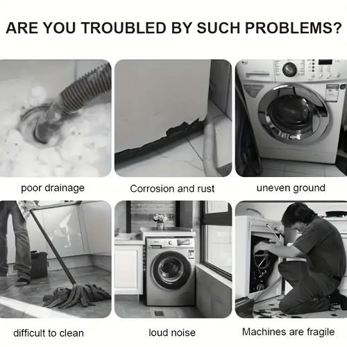 Washing Machine Anti Vibration Pads, Non-Slip Shock Absorbing Support Feet For Washer Dryer Fridge
