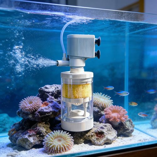 4W 3-in-1 Aquarium Filter Pump, Internal Submersible Water Pump Oxygen Aerator for Fish Tank Under 30cm