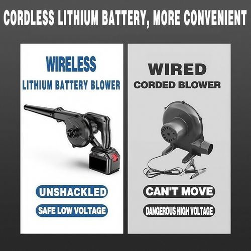 Cordless Handheld Leaf Blower, 3 in 1 Blowing Suction Spraying Rechargeable Dust Cleaner