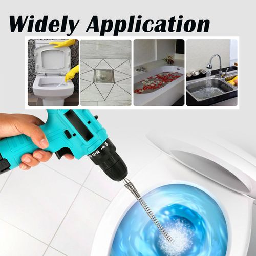 3.5m Drain Cleaner Spring Pipe Unclogger Snake Auger, Drill Connector Drain Cleaning Tool for Toilet, Bathroom Sewer, Kitchen Sink Pipe Blockage, Buy 1 Get 3, COD Free Shipping, Pay on Delivery