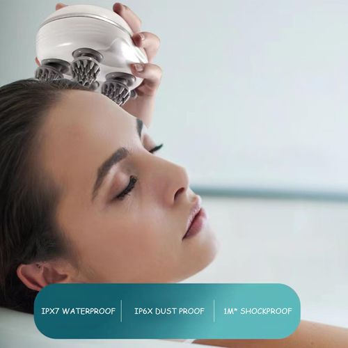Electric Head Massager Scalp Massage Brush Red Light Waterproof Wireless Massager, 16-Claw Head and Scalp Kneading Relaxation Tool for Home, Shower, Travel and Pet Care, COD Free Shipping, Pay on Delivery
