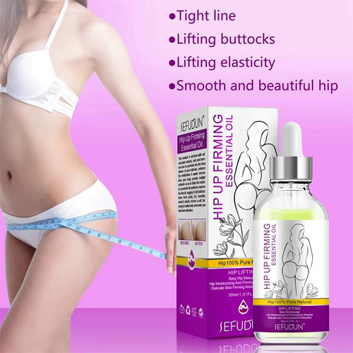 Hip Up Firming Essential Oil, Natural Butt Skin Tightening Massage Oil for Body Care