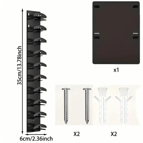 Wall Mount Hat Organizer, Dual Hanging Baseball Cap Holder for Closet Door Storage