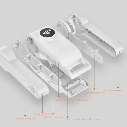 Foldable Shoe Dryer with UV Sterilization, Constant Temperature Footwear Dryer for Shoes Boots Slippers