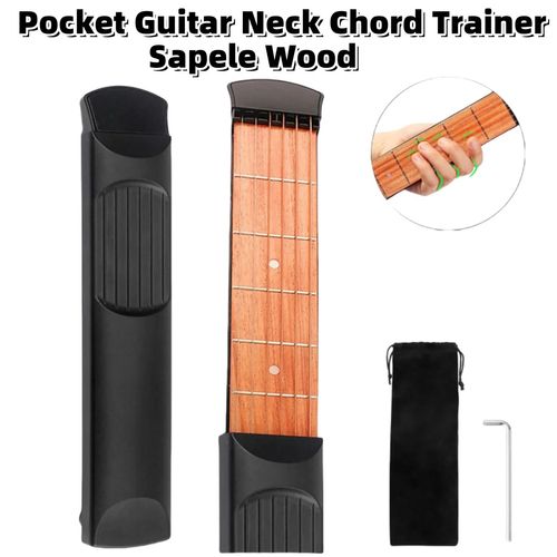 Portable Pocket Guitar Practice Tool, Mini Guitar Fretboard Trainer for Beginner Finger Exercise