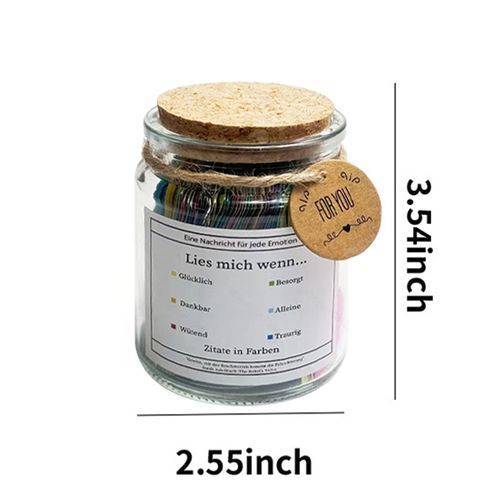 Read Me When Bible Verse Jar, Color Coded Scripture Cards Glass Jar Christian Religious Gift