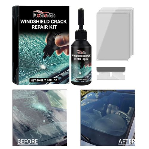 Car Windshield Crack Repair Kit, DIY Automotive Glass Chip Crack Repair Liquid Tool Set