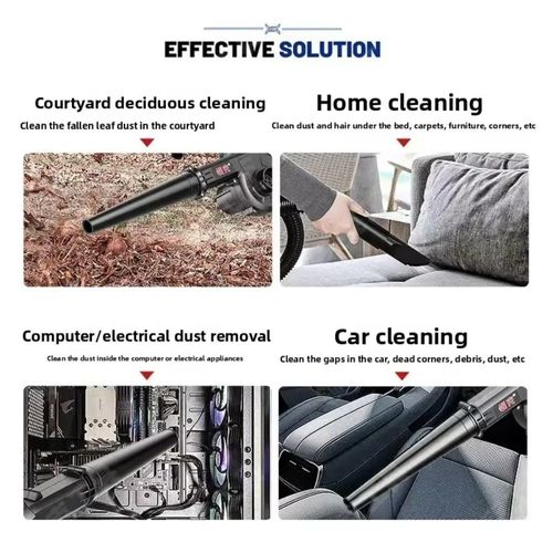 Cordless Handheld Leaf Blower, 3 in 1 Blowing Suction Spraying Rechargeable Dust Cleaner