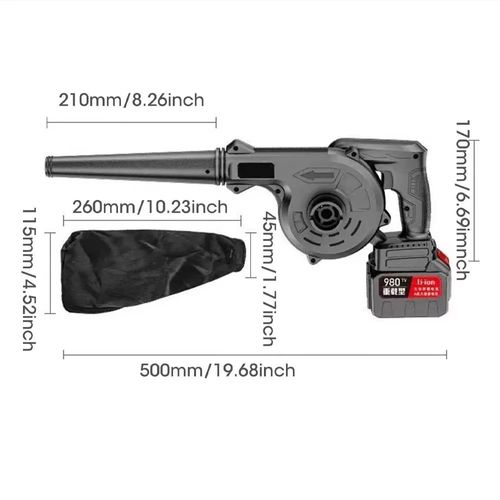 Cordless Handheld Leaf Blower, 3 in 1 Blowing Suction Spraying Rechargeable Dust Cleaner