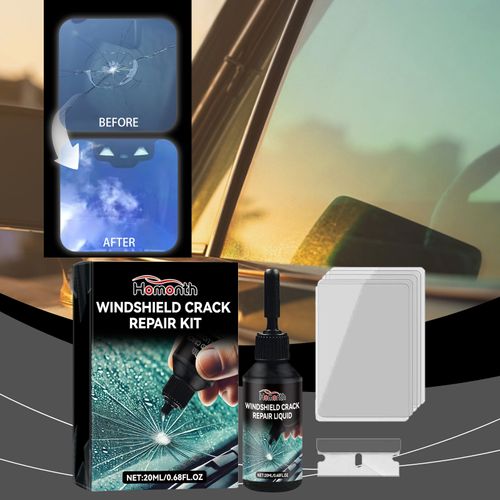 Car Windshield Crack Repair Kit, DIY Automotive Glass Chip Crack Repair Liquid Tool Set
