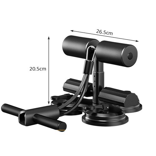 Sit-Up Assistant Trainer with Elastic Rope, Double Suction Abdominal Workout Fitness Equipment