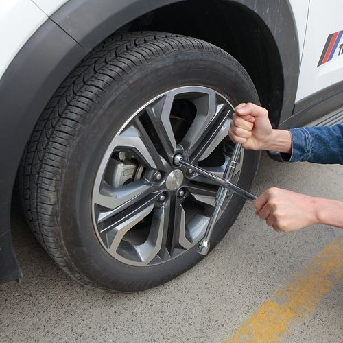 Tire Wrench Cross Lug Nut Socket Spanner 17-19-21-23mm, multi-size wheel wrench for car tyre changing, roadside repair, garage use, emergency wheel removal, strong metal tool, COD Free Shipping, Pay on Delivery