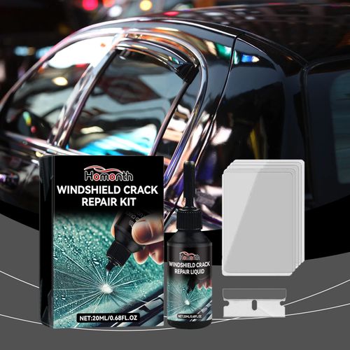 Car Windshield Crack Repair Kit, DIY Automotive Glass Chip Crack Repair Liquid Tool Set