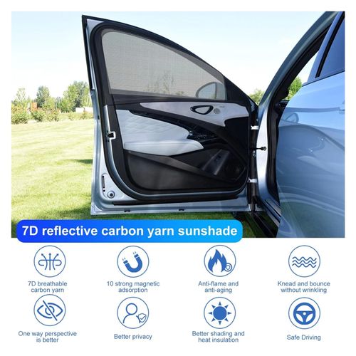 Car Window Sunshade Mesh Mosquito Screen Front Rear Door Shade Cover Set, Breathable Car Side Window Protector for Sun Shade, Insect Blocking, Parking, Driving and Travel, Buy 1 Get 3, COD Free Shipping, Pay on Delivery
