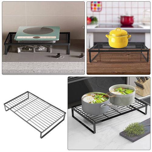 Multi-purpose Metal Storage Rack, Hollow Desktop Organizer Shelf For Kitchen Bathroom Office
