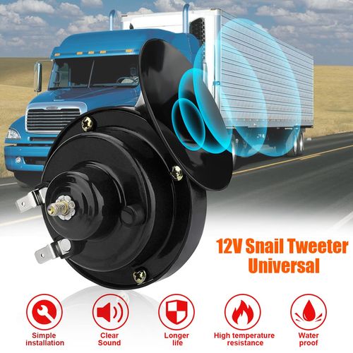 TZ-101 Car Horn 12V/24V Snail Horn Waterproof Electric Horn, Loud Replacement Horn for Car, Motorcycle, Truck, SUV and Van, Buy 1 Get 2, COD Free Shipping, Pay on Delivery