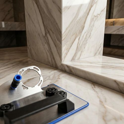 45 Degree Tile Chamfering Guide Angle Grinder Beveling Stand, Portable Tile Edge Beveling Tool for Ceramic Tile, Wood Board, Masonry Work and DIY Cutting, Grinder Not Included, COD Free Shipping, Pay on Delivery