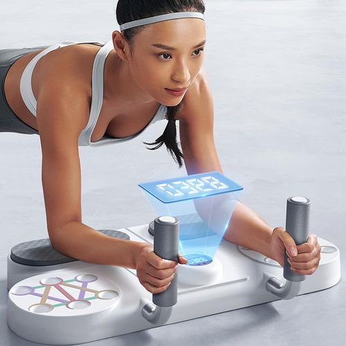 Multifunction Plank Trainer Push Up Board with Timer, Home Fitness Core Trainer, Ab Workout Support Board, Push Up Stand for Plank, Arm, Chest, Shoulder and Belly Exercise, COD Free Shipping, Pay on Delivery