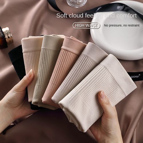 High Waist Seamless Women Shaping Underwear, Breathable Stretch Tummy Control Panties